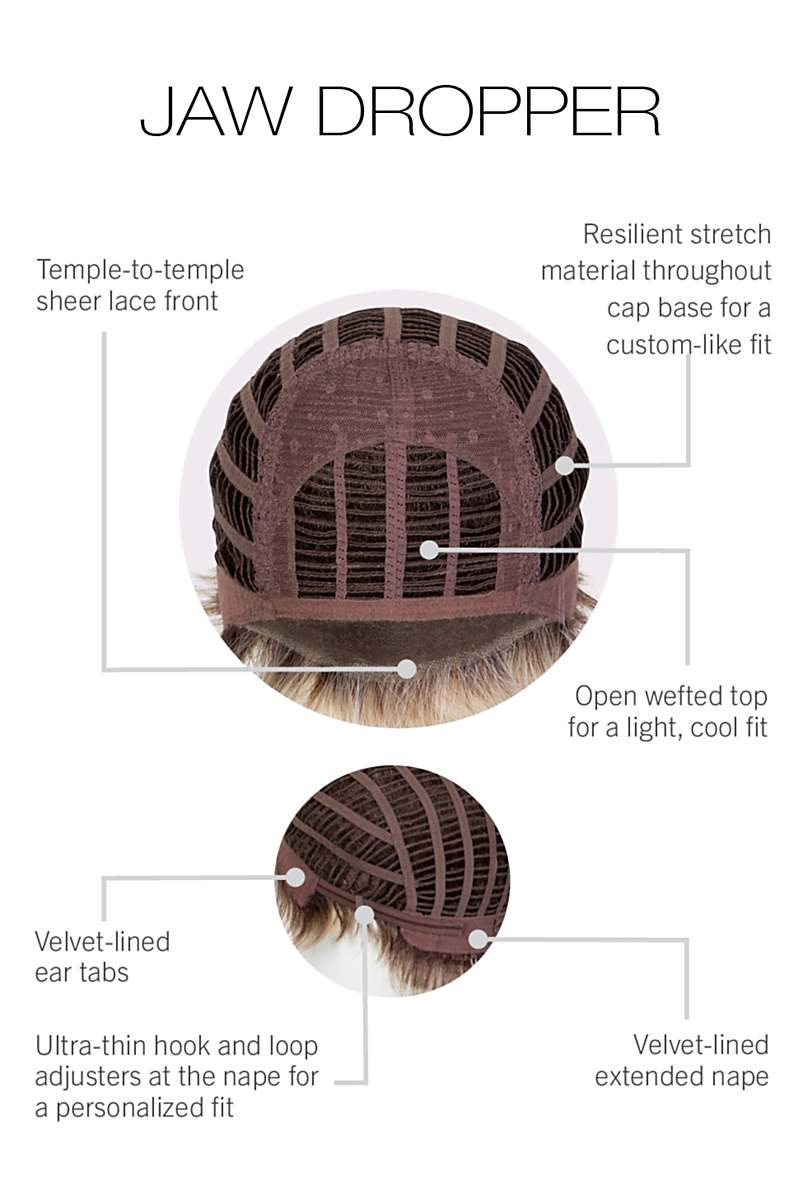 Jaw Dropper by Gabor | Heat Friendly Synthetic | Lace Front Wig