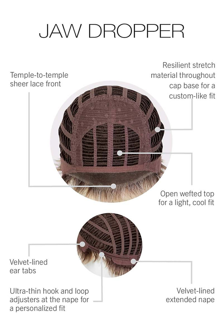 Jaw Dropper by Gabor | Heat Friendly Synthetic | Lace Front Wig