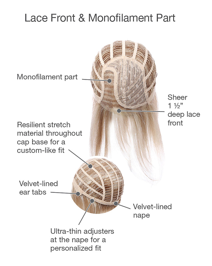 Opulence Large by Gabor | Synthetic Lace Front Wig (Mono Part)