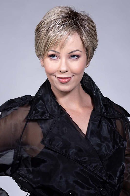 Spencer Hand Tied by Belle Tress | Heat Friendly | Double Mono Top (Left Parting)