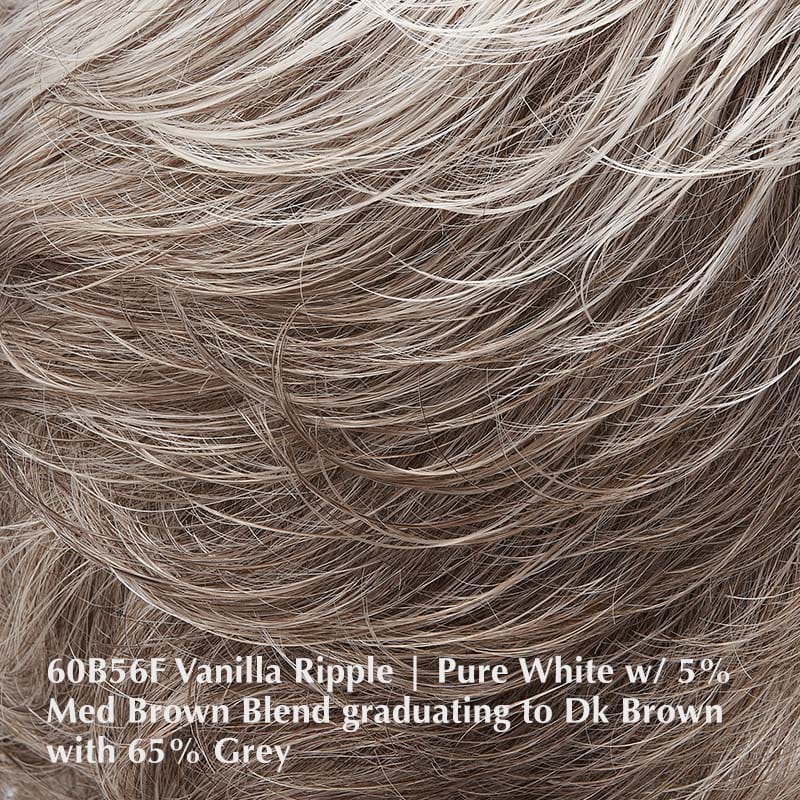 Peaches Wig by Jon Renau | Synthetic Wig (Basic Cap) Jon Renau Synthetic 60B56F Vanilla Ripple / Front: 3.5" | Crown: 3.75" | Sides: 3.5" | Nape: 3.5" / Average