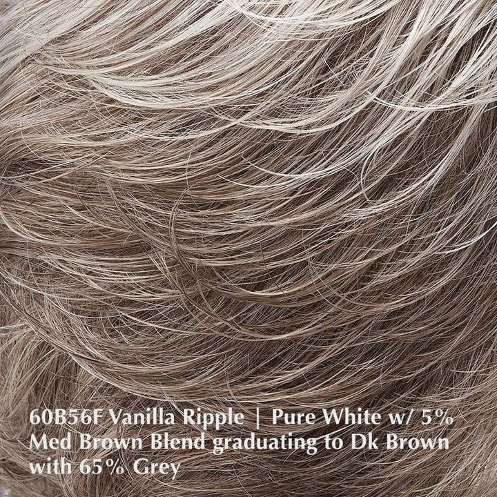 Peaches Wig by Jon Renau | Synthetic Wig (Basic Cap) Jon Renau Synthetic 60B56F Vanilla Ripple / Front: 3.5" | Crown: 3.75" | Sides: 3.5" | Nape: 3.5" / Average