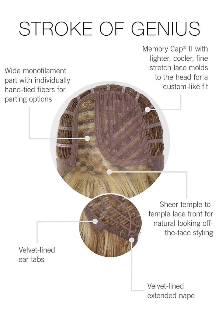 Stroke of Genius Wig by Raquel Welch | Heat Friendly Synthetic | Lace