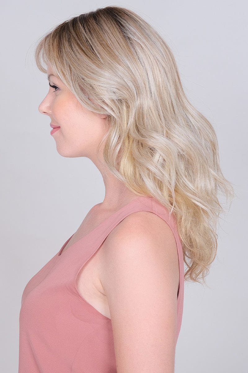 Lace Front Mono Topper Peerless 16 By Belle Tress | Synthetic Heat FriLace Front Mono Topper Peerless 16