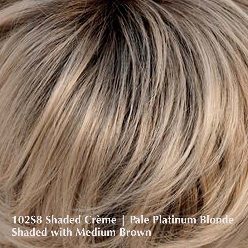 102S8 Shaded Creme | Pale Platinum Blonde, Shaded with Medium Brown