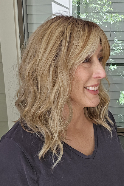 OPEN BOX Maeve by Jon Renau | Heat Friendly Synhthetic | Lace Front (Mono Part) 12FS8 Shaded Praline