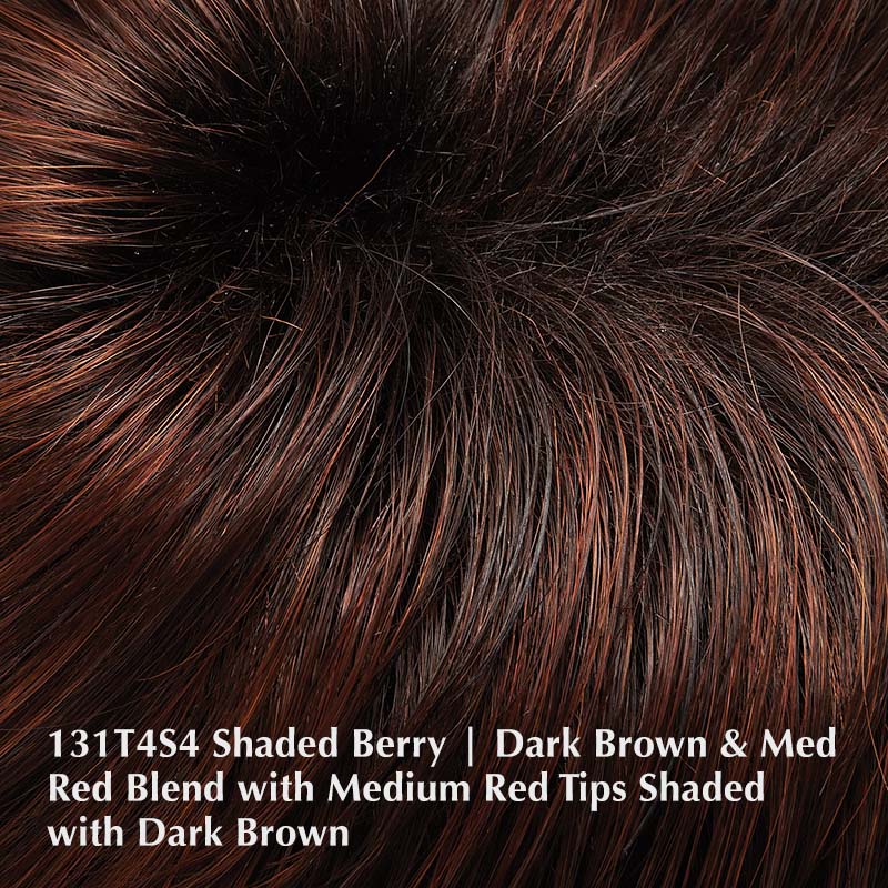 131T4S4 Shaded Berry | Dark Brown & Medium Red Blend with Medium Red Tips, Shaded with Dark Brown