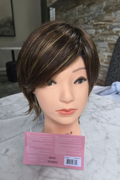 Renae is a Gorgeous Shag Style with a Side Swept Bang Layer