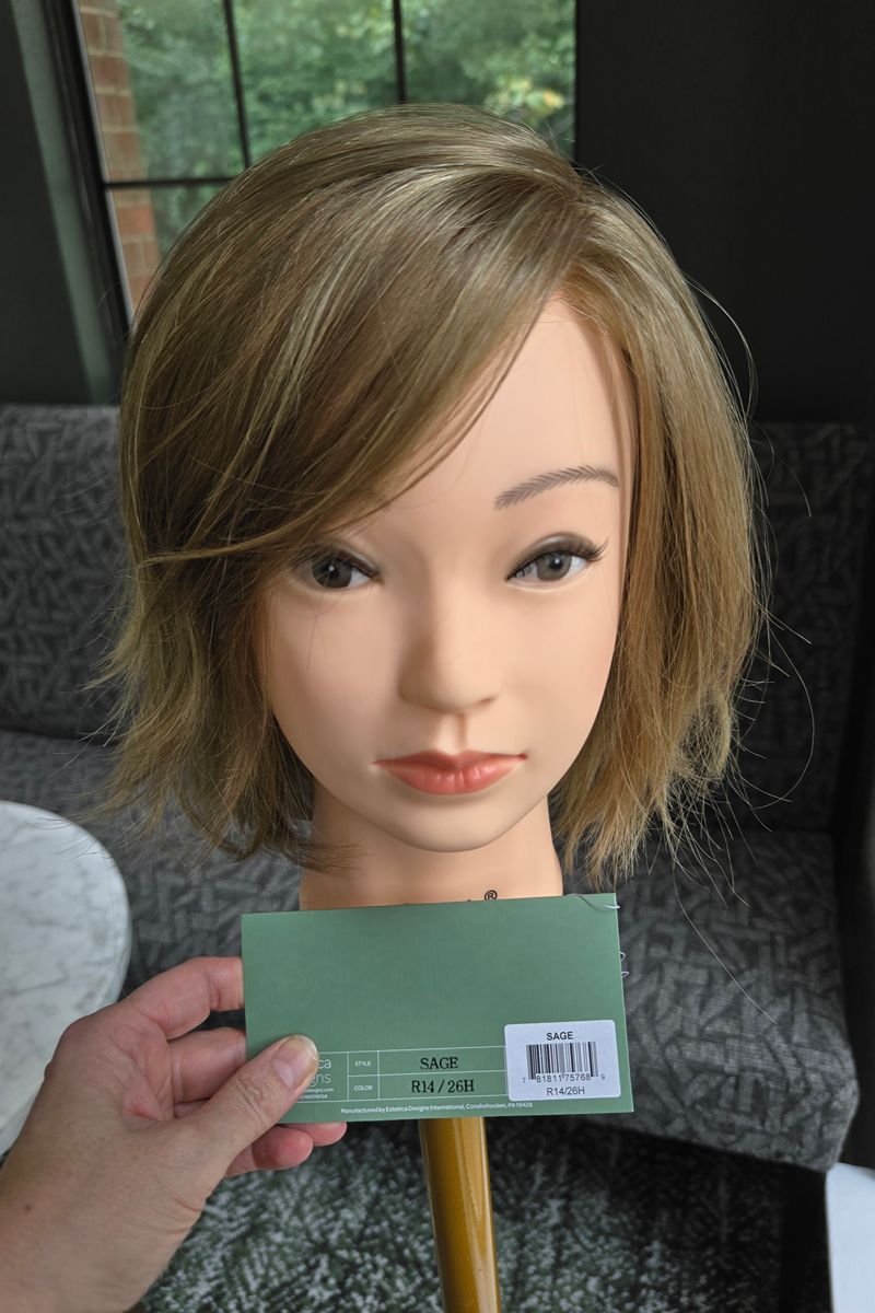 Sage by Estetca in Color R14/26H - Dark blonde with Golden Blonde Highlights