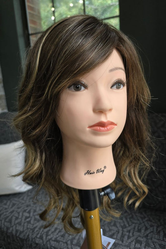 Reeves Wig Shown in Toffee Latte