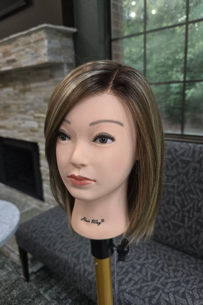 Shai is a straight, medium-length synthetic style.
