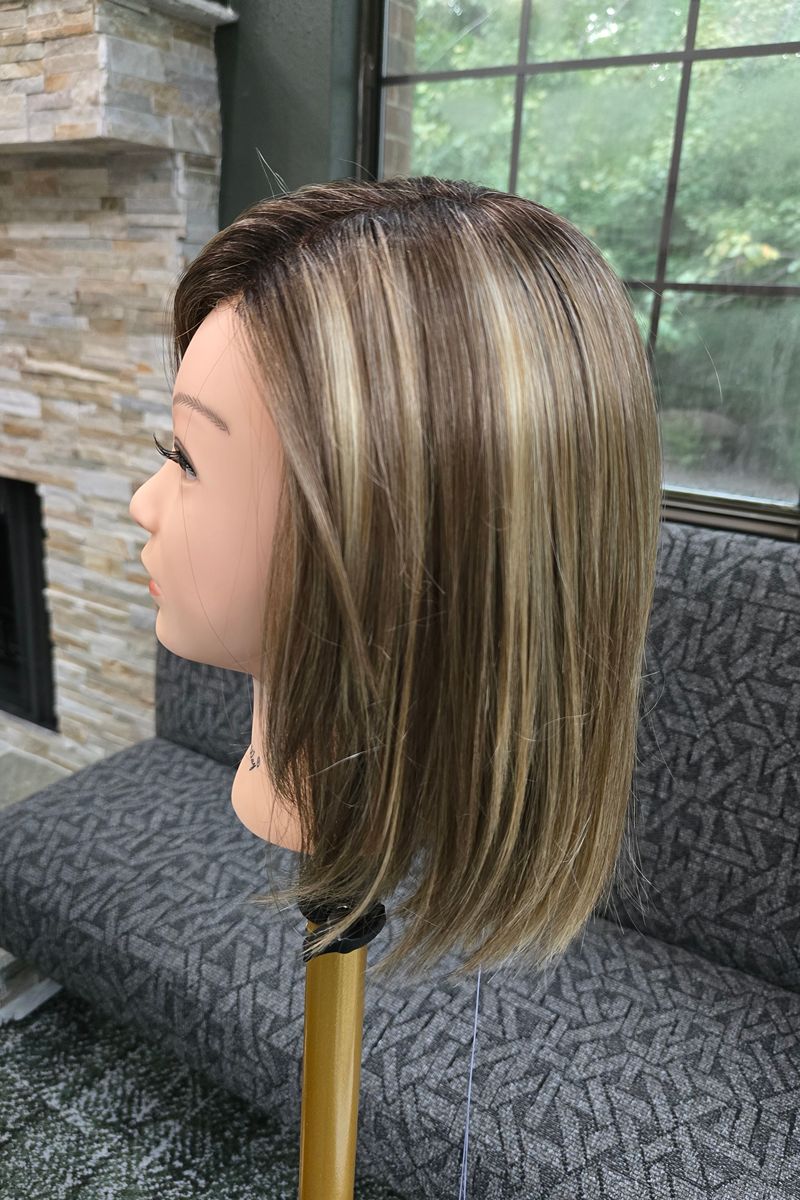 Shai  Wig by Estetica  With Gorgeous  Medium Butterscotch Blonde Highlights