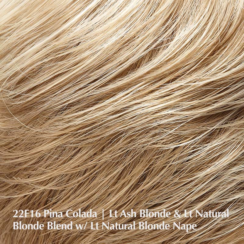 22F16 Pina Colada | Light Ash Blonde & Light Natural Blonde Blend with Light Natural Blonde Nape