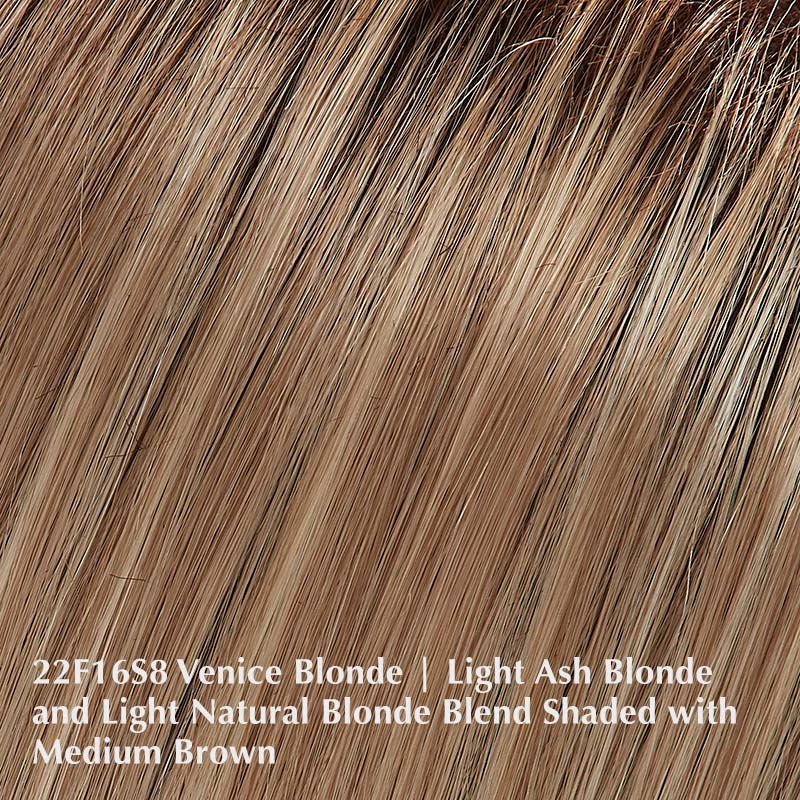 22F16S8 Venice Blonde | Light Ash Blonde and Light Natural Blonde Blend Shaded with Medium Brown