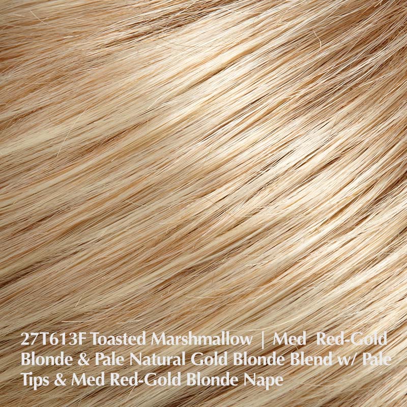 27T613F Toasted Marshmallow | Medium Red-Gold Blonde & Pale Natural Gold Blonde Blend with Pale Tips & Medium Red-Gold Blonde Nape