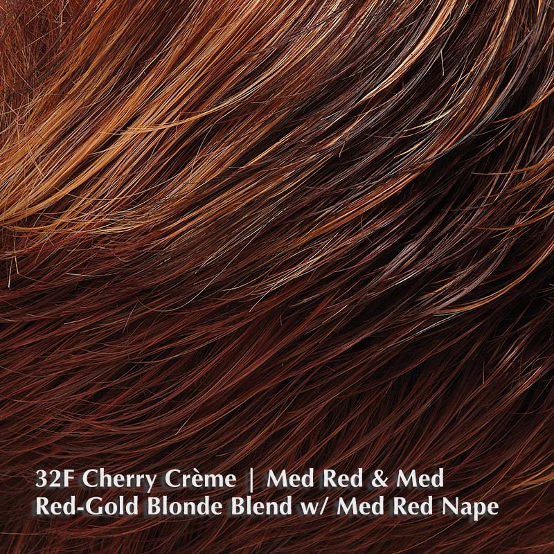 32F Cherry Creme | Medium Red & Medium Red-Gold Blonde Blend with Medium Red Nape