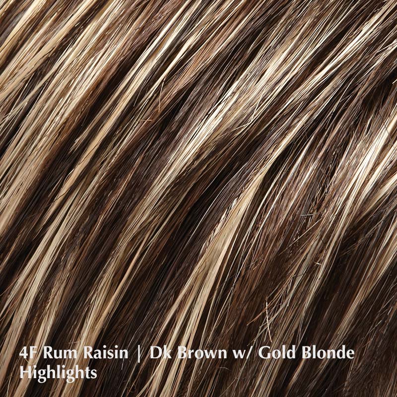 4F Rum Raisin | Dark Brown with Gold Blonde Highlights