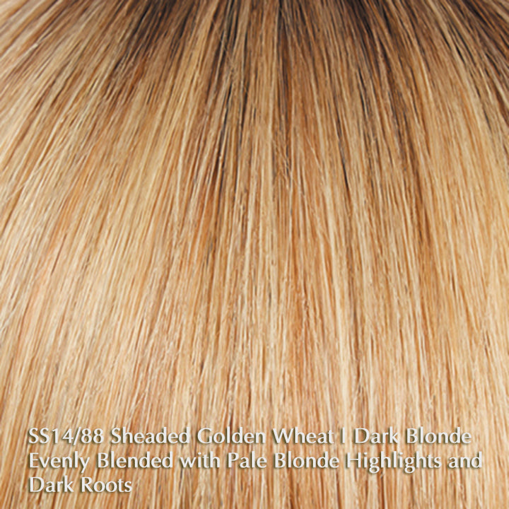 Top Billing Human Hair Topper 16″ by Raquel Welch | Heat Friendly (Mono Top)
