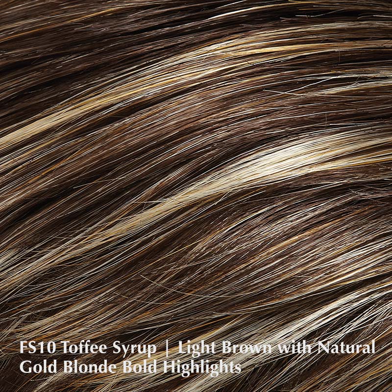 FS10 Toffee Syrup | Light Brown with Natural Gold Blonde Bold Highlights