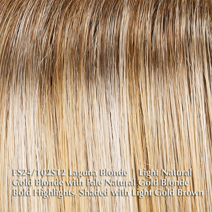 FS24/102S12 Laguna Blonde | Light Gold Blonde & Platinum Blend, Shaded with Light Gold Brown