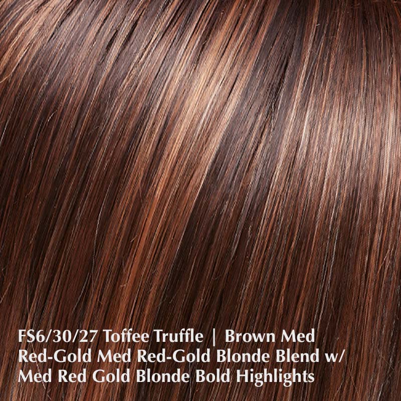 FS6/30/27 Toffee Truffle | Brown, Medium Red-Gold, Medium Red-Gold Blonde Blend with Medium Red Gold Blonde Bold Highlights