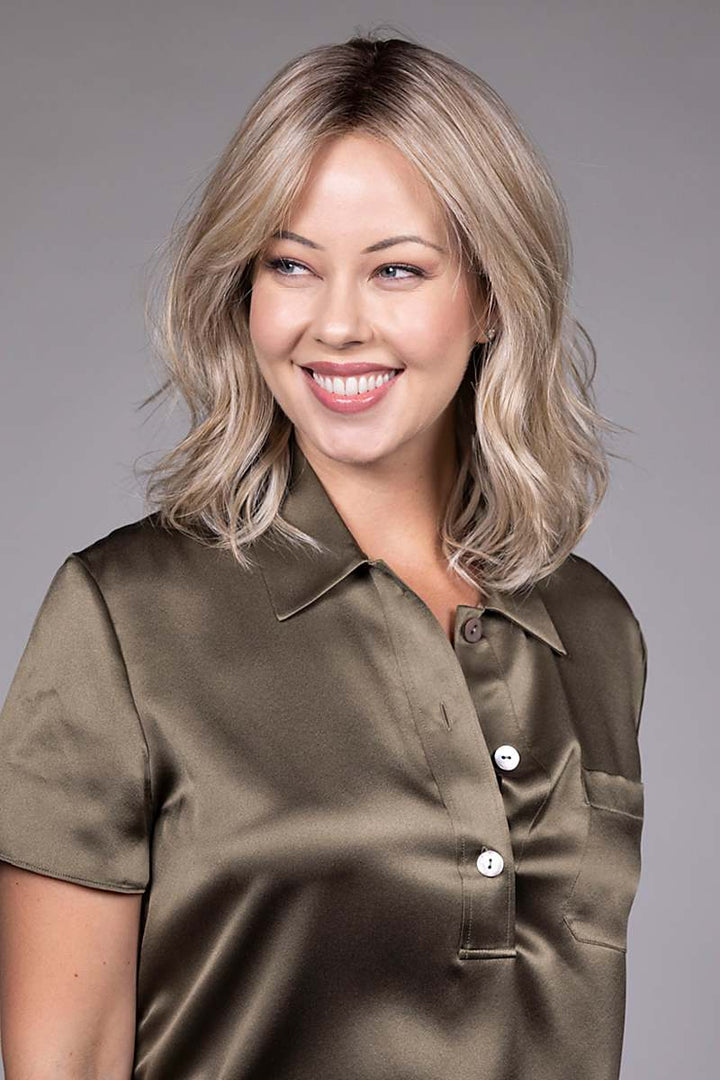 Peerless 14 Wig By Belle Tress | Synthetic Heat Friendly Wig | Center Part Lace Front