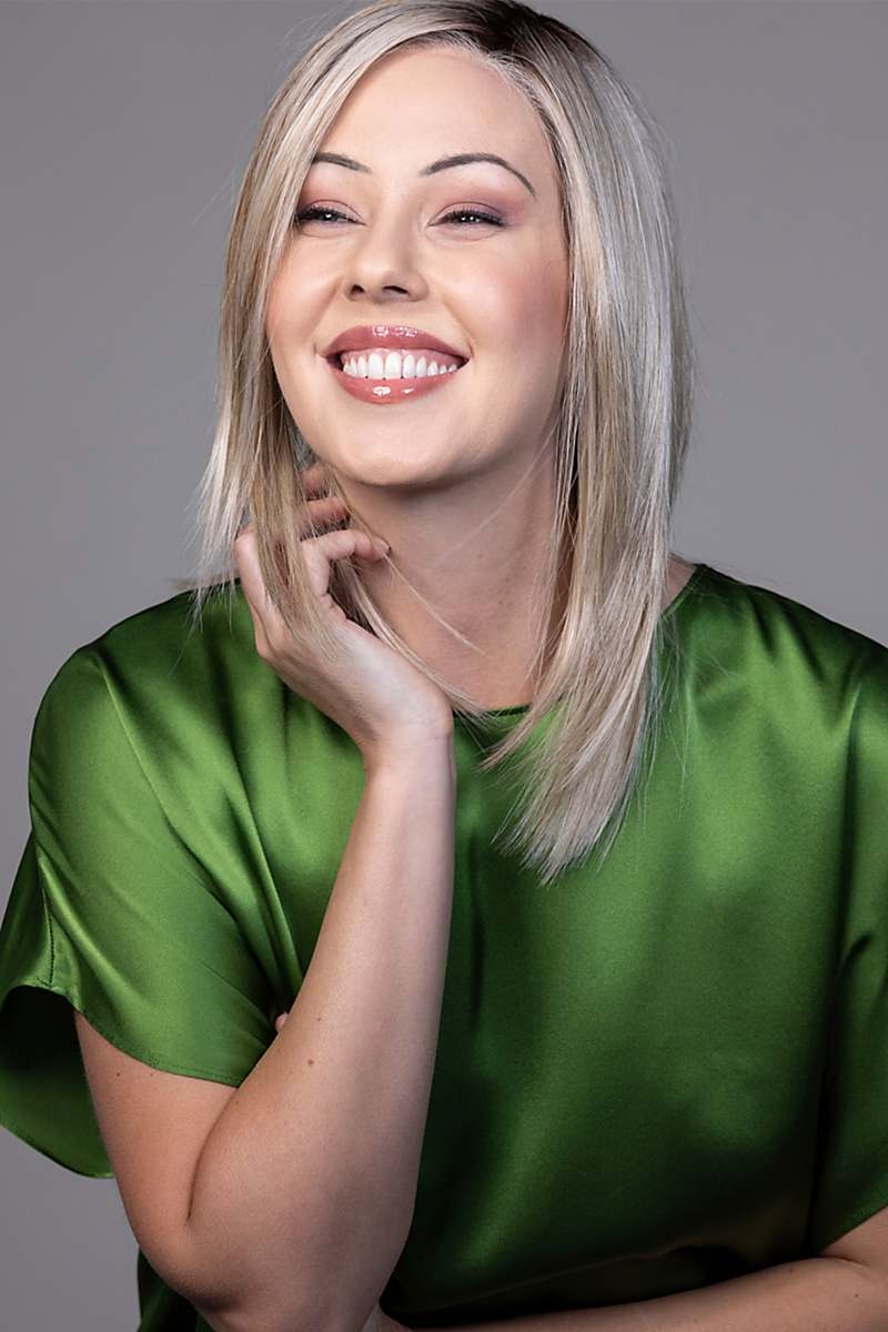 Peppermint Wig by Belle Tress | Synthetic Heat Friendly Wig | Extended Lace Front (Mono Part)