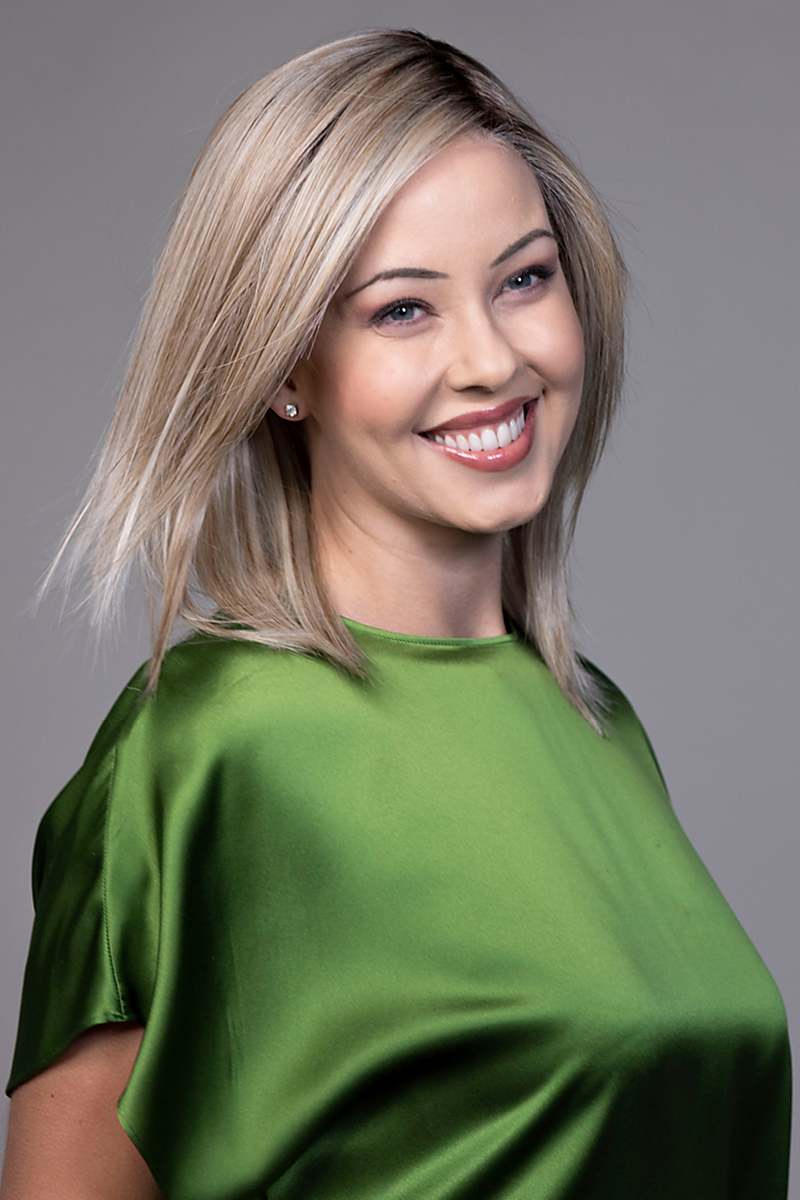 Peppermint Wig by Belle Tress | Synthetic Heat Friendly Wig | Extended Lace Front (Mono Part)