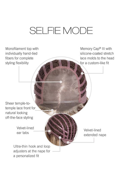 Selfie Mode Wig by Raquel Welch | Heat Friendly Synthetic | Lace Front Wig (Mono Top)