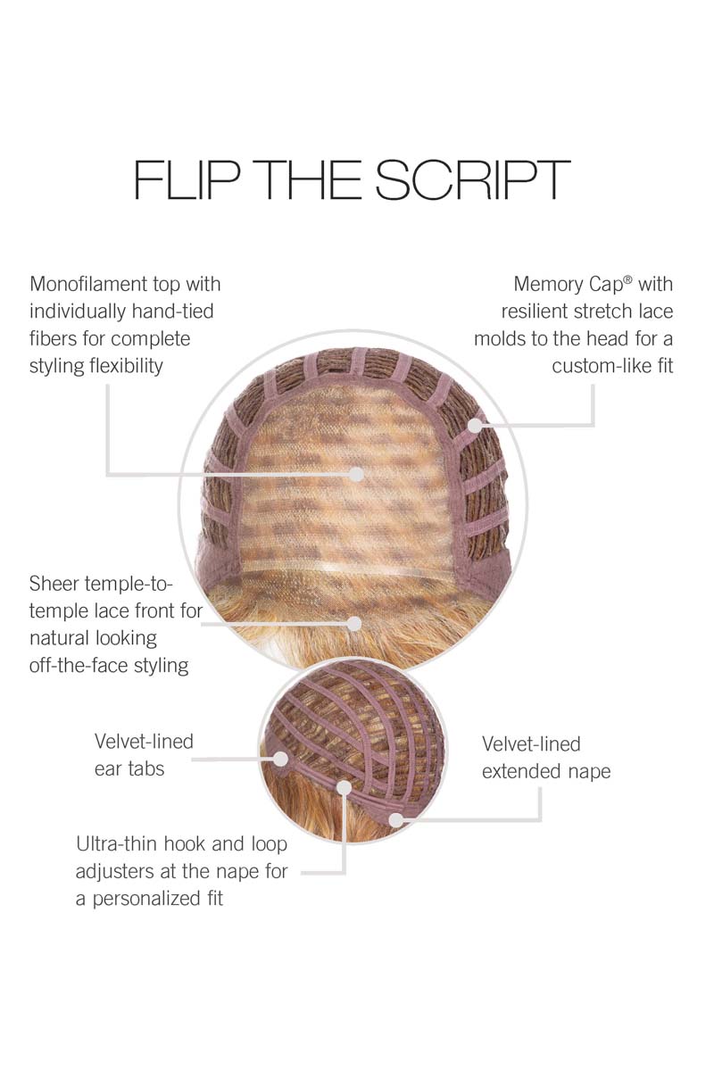 Flip The Script by Raquel Welch | Heat Friendly Synthetic | Lace Front Wig (Mono Top)