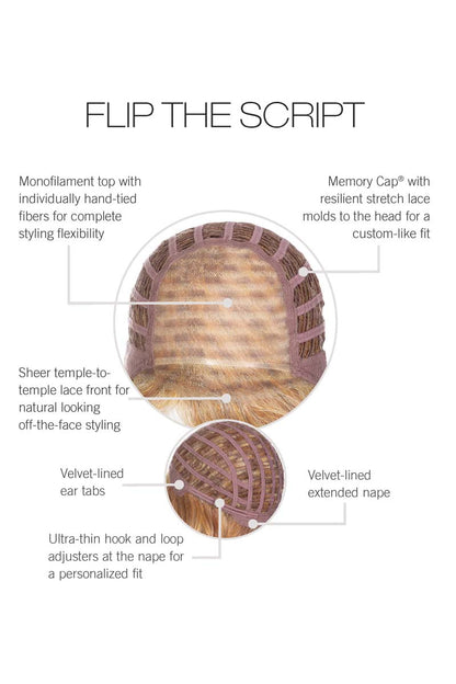 Flip The Script by Raquel Welch | Heat Friendly Synthetic | Lace Front Wig (Mono Top)