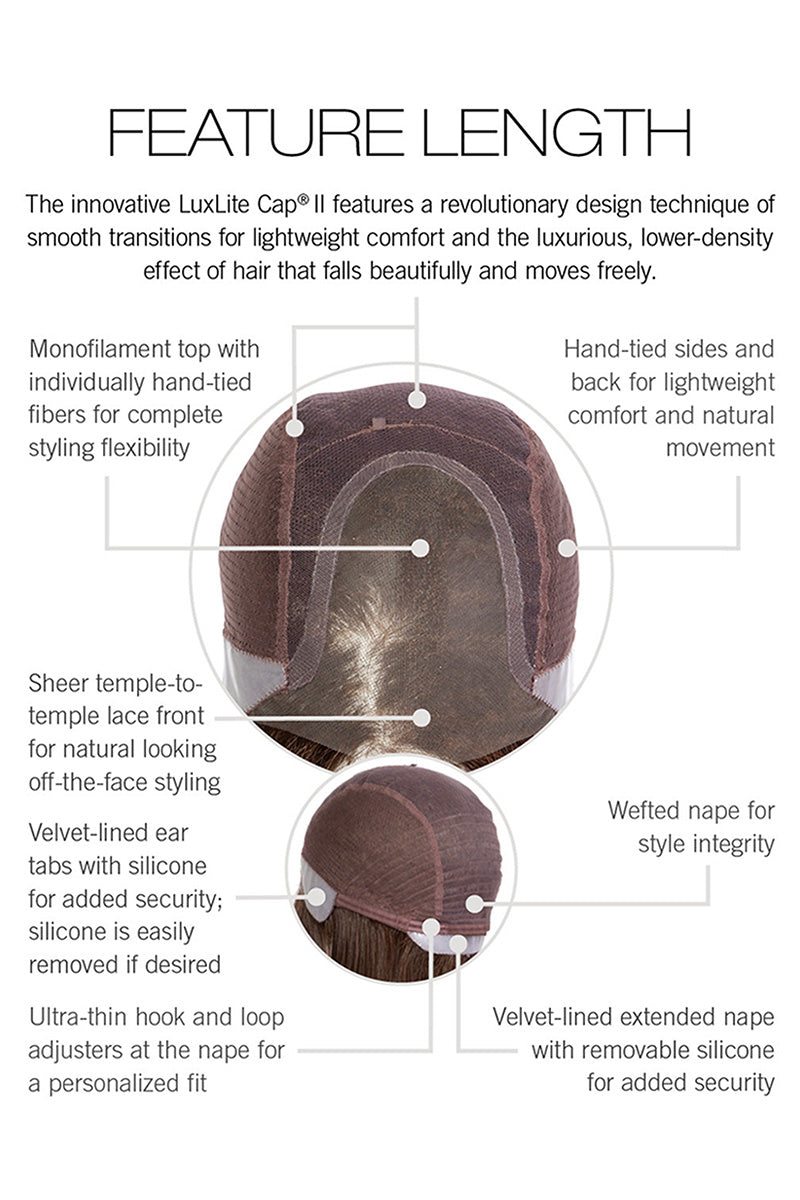 Feature Length FeatherLite™ Wig by Raquel Welch | Heat Friendly Synthetic (Hand Tied)