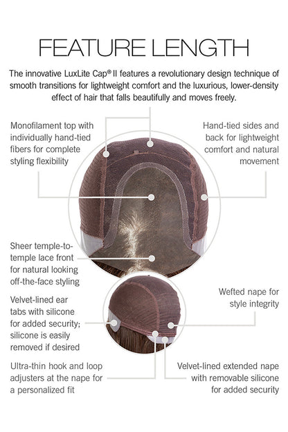 Feature Length FeatherLite™ Wig by Raquel Welch | Heat Friendly Synthetic (Hand Tied)