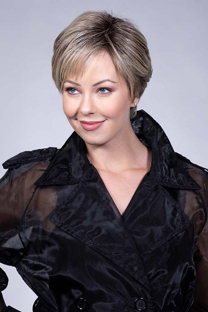 Spencer Hand Tied by Belle Tress | Heat Friendly | Double Mono Top (Left Parting)