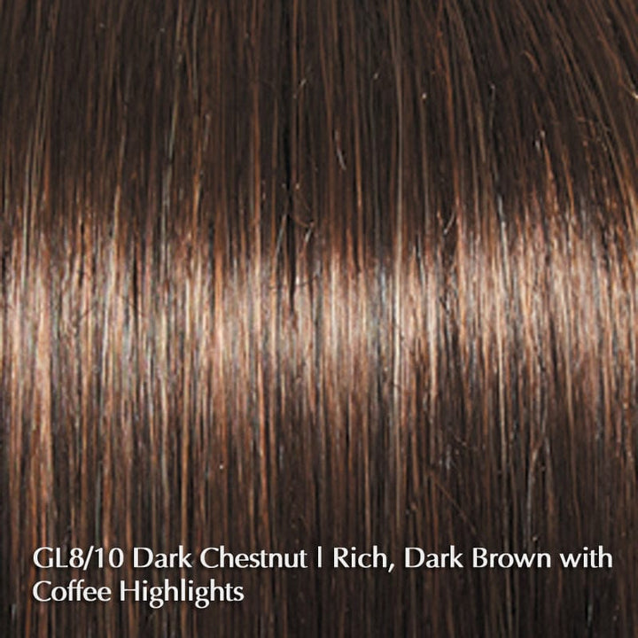 All Too Well by Gabor | Synthetic Wig (Mono Part) Gabor Synthetic GL8-10 Dark Chestnut / Front: 4.25" | Crown: 6" | Back: 5.25" | Sides: 6.25" | Nape: 4.25" / Average