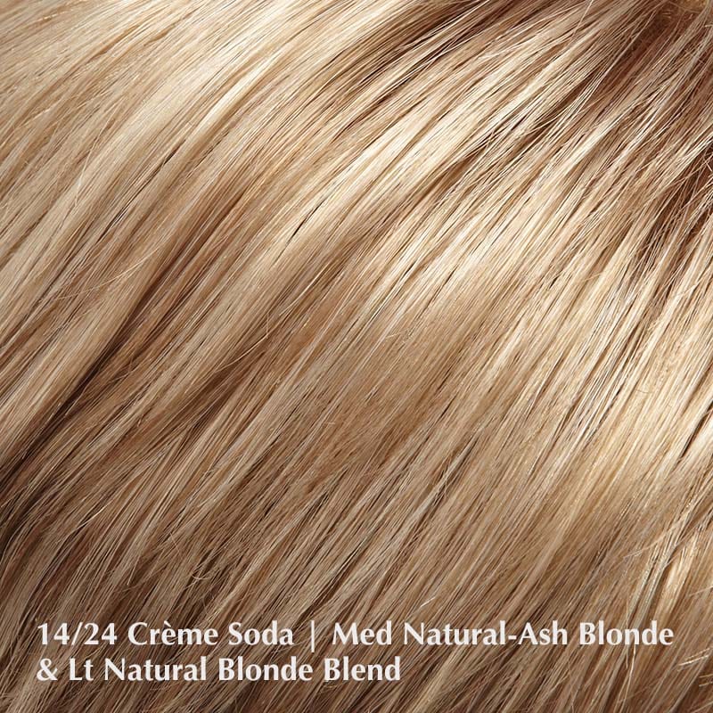 Allure Mono Wig by Jon Renau | Synthetic Wig (Mono Top) Jon Renau Synthetic 14/24 Creme Soda / Front: 4.25" | Crown: 4.5" | Sides: 3" | Nape: 2" / Average
