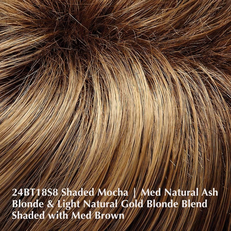 Allure Mono Wig by Jon Renau | Synthetic Wig (Mono Top) Jon Renau Synthetic 24BT18S8 Shaded Mocha / Front: 4.25" | Crown: 4.5" | Sides: 3" | Nape: 2" / Average