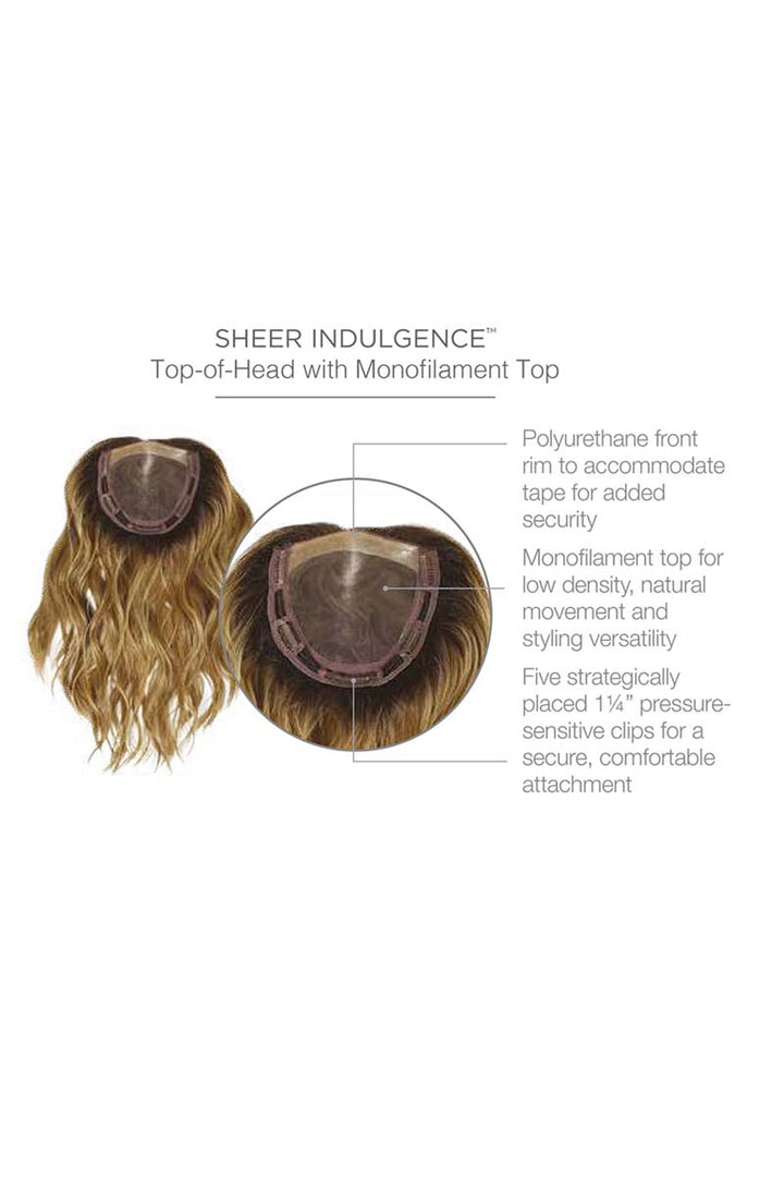 Alpha Wave 16" Topper by Raquel Welch | HF Synthetic Hair Topper (Mono Top) Raquel Welch Heat Friendly Synthetic