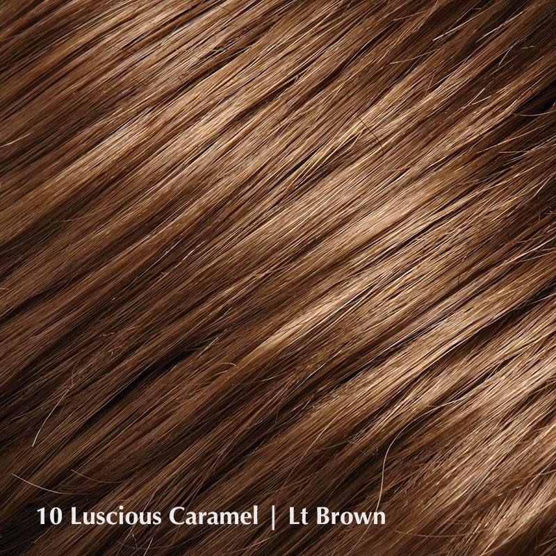 Amanda Wig by Jon Renau | Synthetic Wig (Mono Top) Jon Renau Synthetic 10 Lucious Caramel / Front: 12" | Crown: 17" | Sides: 11" | Nape: 17" / Average