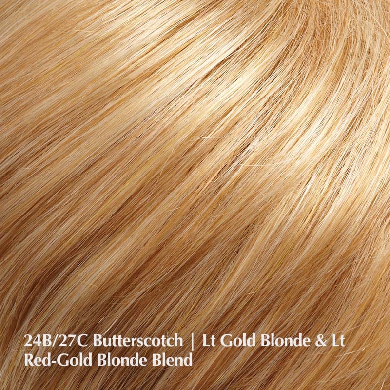 Amanda Wig by Jon Renau | Synthetic Wig (Mono Top) Jon Renau Synthetic 24B/27C Butterscotch / Front: 12" | Crown: 17" | Sides: 11" | Nape: 17" / Average