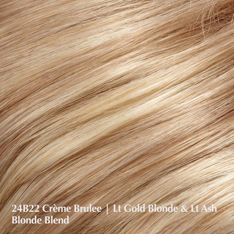 Amanda Wig by Jon Renau | Synthetic Wig (Mono Top) Jon Renau Synthetic 24B22 Creme Brulee / Front: 12" | Crown: 17" | Sides: 11" | Nape: 17" / Average