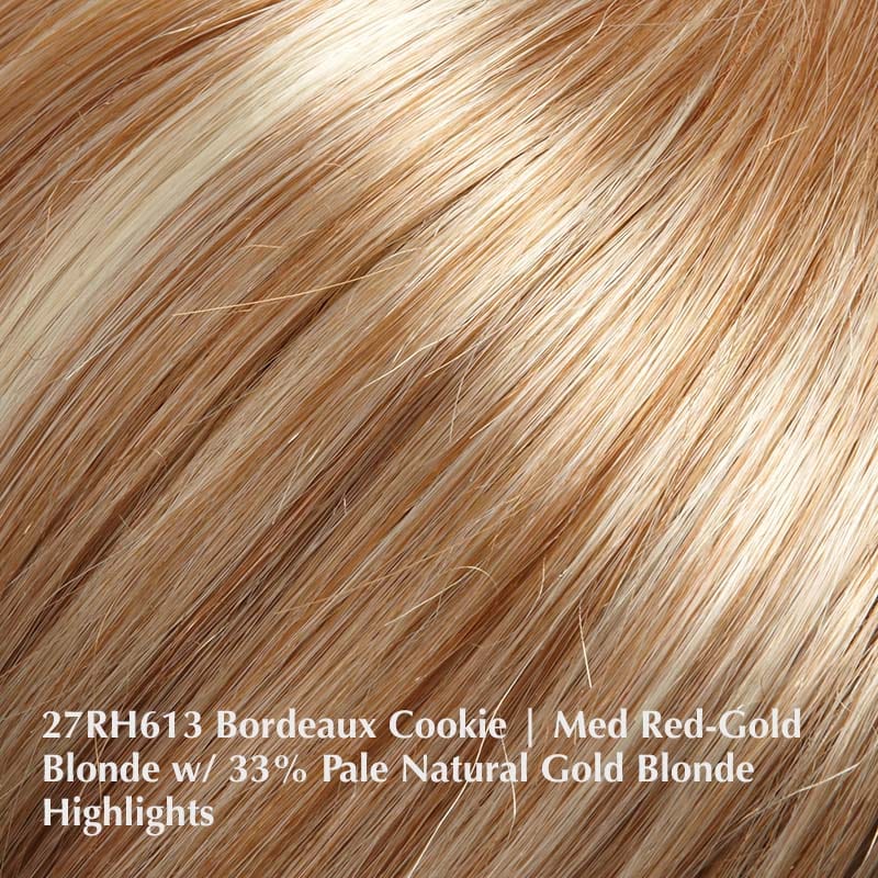 Amanda Wig by Jon Renau | Synthetic Wig (Mono Top) Jon Renau Synthetic 27RH613 Bordeaux Cookie / Front: 12" | Crown: 17" | Sides: 11" | Nape: 17" / Average