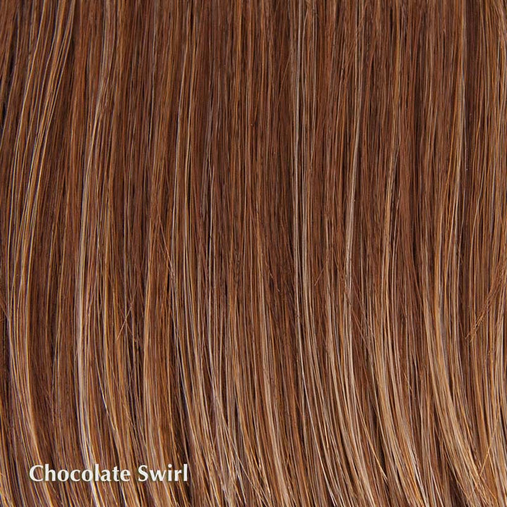 Ashlyn Wig by TressAllure | Synthetic Wig (Basic Cap) TressAllure Synthetic Chocolate Swirl / Fringe: 8" | Crown: 17.5” | Nape: 16.5” / Average
