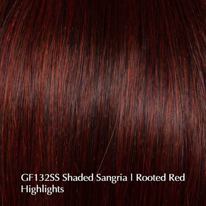 Best in Class by Gabor | Heat Friendly Synthetic |  Lace Front Wig (Mono Part) Gabor Heat Friendly Synthetic GF132SS Shaded Sangria / Front: 5.5" | Crown: 5.5" | Back: 4.5" | Sides: 4.5" | Nape: 2.5" / Average