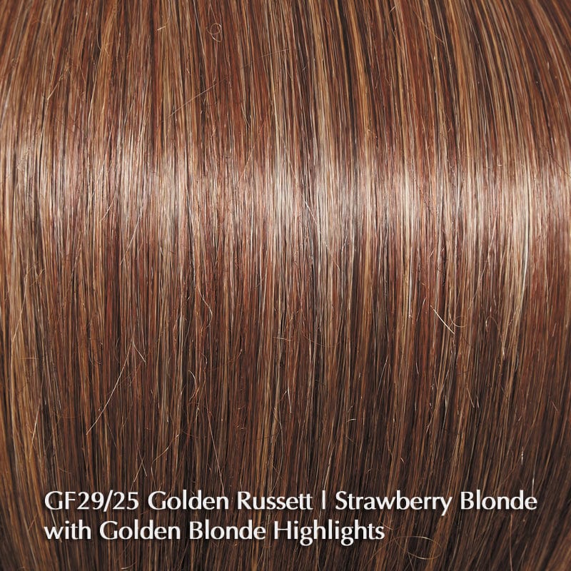 Best in Class by Gabor | Heat Friendly Synthetic |  Lace Front Wig (Mono Part) Gabor Heat Friendly Synthetic GF29-25 Golden Russet / Front: 5.5" | Crown: 5.5" | Back: 4.5" | Sides: 4.5" | Nape: 2.5" / Average