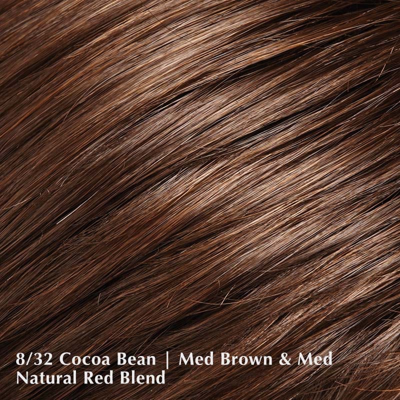 Bryce Wig by Jon Renau | Lace Front Synthetic (Mono Part) Jon Renau Synthetic 8/32 Cocoa Bean / Bangs: 6.5" | Crown: 13.5" | Sides: 13.75" | Nape: 14" / Average