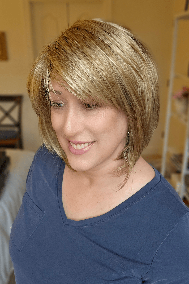 CLEARANCE Cameron Wig in Creamy Toffee Rooted by Rene of Paris | Synth