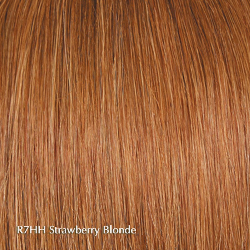 Clip In Bangs by Hairdo | Heat Friendly | Human Hair Bang (Clip In) Hairdo Bangs & Fringes R7HH Strawberry Blonde / Front: 4.25" | Sides: 9" | Back: 8"