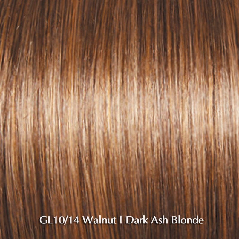 Curves Ahead by Gabor | Synthetic Lace Front Wig (Mono Part) Gabor Synthetic GL10-14 Walnut / Front: 7" | Side: 7" | Back: 8" | Crown: 7.5" | Nape: 3.75" / Average
