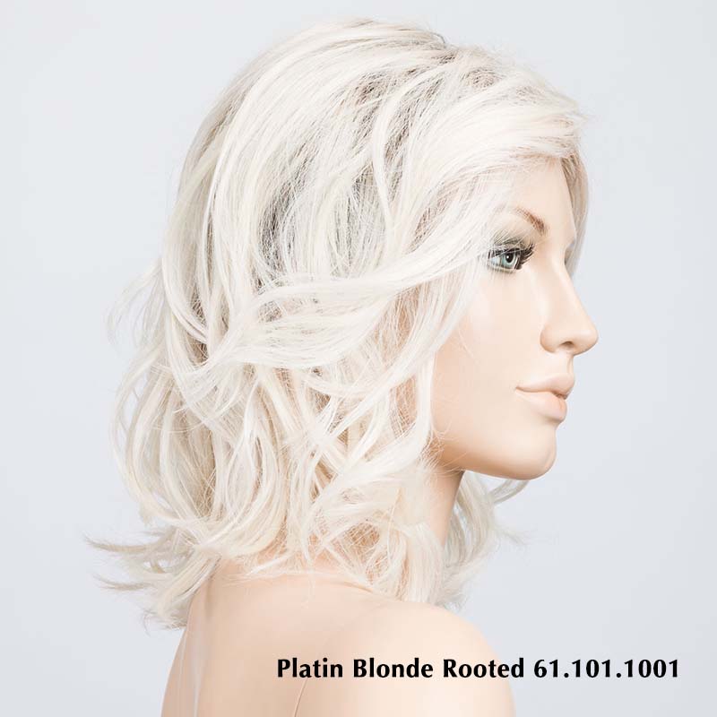 Delight by Ellen Wille | Heat Friendly Synthetic Lace Front Wig (Mono Part) Ellen Wille Heat Friendly Synthetic Platin Blonde Rooted 61.101.1001 | Pure White & Pearl Platinum blend w/ Winter White & Shaded Roots / Front: 11